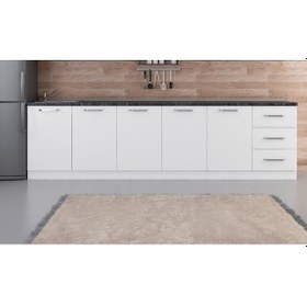 Resim Minar 300 Cm Mutfak Dolabı Beyaz 300-B2-Alt Modül Beyaz 