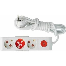 Resim Mutlusan Ri-tech 3 Lü Şok Korumalı Grup Priz 1.5m 001 175 370002 15 00 Standart 