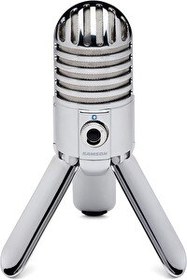 Resim Samson Meteor Mic USB Stüdyo Kondenser Mikrofon Krom 