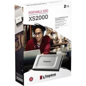 Resim Kingston SXS2000/2000G XS2000 2 Tb USB 3.2 Gen 2.2 Type C Mini Gri SSD Harici Harddisk 