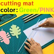 Resim 1 Adet A3/A4 Çok Amaçlı Yeşil Plastik Kesim Matı, 0.9mm Kalınlık - DIY Projeleri İçin Temel Araç, Dikiş, Kağıt, Kil, Ofis ve Okul Malzemeleri için Uygun, Sanat El İşleri, Hediye Paketleme ve Çeşitli El İşi Aktiviteler için Mükemmel, Sanatsal ve El Yapımı Kesim Matı, Plastik Malzeme 