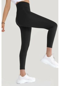 Resim Spor Tayt Dar Kesim Sıkılaştırıcı Toparlayıcı Etkili Iç Göstermez Tayt Mavi 