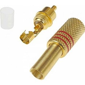 Resim Oem Rca Erkek Metal Jak Lale Jack Lehimlik 