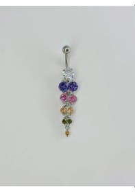 Resim Sallantılı Göbek Piercing Çok Renkli 45234959 