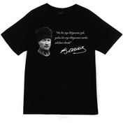 Resim fame-stoned Gazi Mustafa Kemal Atatürk Baskılı T-shirt 