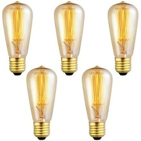 Resim 4 Watt Rustik Ampul Amber Renk 5 Adet 