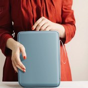 Resim 1 adet ped depolama çantası koruyucu kapak tablet çantası 27,69 cm 27,94 / 32,77 cm dizüstü bilgisayar astar çanta PU koruma valiz cep dizüstü bilgisayar tablet cebi ofis malzemeleri saklama çantası 