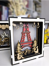 Resim Quun Ahşap Kişiye özel Led Aydınlatma Hediyelik Masa Lambası Gece Lambası Çocuk Odası Lambası 