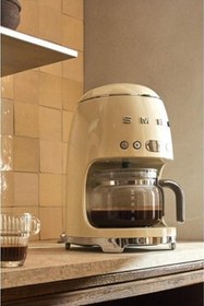 Resim smeg DCF01CREU Krem Filtre Kahve Makinası 
