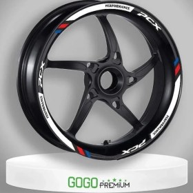 Resim M Power Beyaz Honda Pcx Uyumlu 1 Set Jant Şeridi 