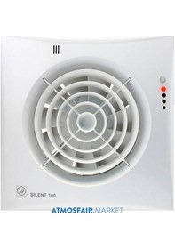 Resim Silent 200 Chz Sessiz. Timer 'Lı. Nem Sensörlü 125'Lik Banyo Fanı 
