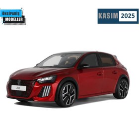 Resim 1:18 2024 Peugeot 208 GT Hybrid Red Elixir 