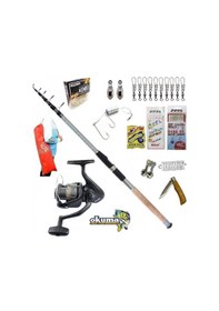 Resim Revenger Rv-40 Remixon Carbo-x 300cm 60-120gr Kıyı Tele Spin Olta Takımı Seti 