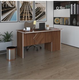 Resim Kenzlife Ofis Masası Yoko Ono Cvz Sol 75 110 80 Raflı Dolap Eşkenar Bilgisayar Çalışma Masası 