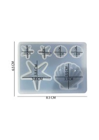 Resim Tahtakale Toptancı Epoksi Silikon Kalıp Deniz Kabuğu Şekiller 6 Lı 9048 