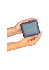Resim Premium Serisi Özel Kutulu Lüks Deri Klasik Cüzdan Kemer Kartlık Ve Bileklik Erkek Seti Lacivert 