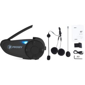 Resim Prosev Motosiklet Kask Intercom Bluetooth PROSEV Q7 Intercom Uyumlu 