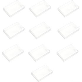 Resim Yaleker 10 Adet Şeffaf Korumalı Kutu - Snes Oyun Kartı İçin Koruyucu Kılıf, Toz Koruma Plastik Kapak 