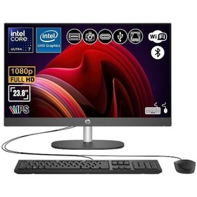 Resim HP Proone 240 G10 D36C6ET-ATL11 Ultra 7 155U 40 GB 512 GB SSD 23.8" FHD Free Dos AIO Masaüstü Bilgisayar 