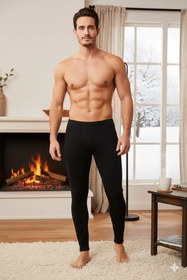 Resim Tutku Erkek Termal Alt - Siyah / XL 