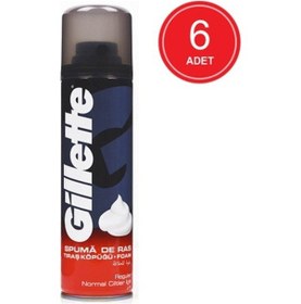 Resim Gillette Normal Tıraş Köpüğü 6 x 200 ML 