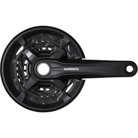 Resim Shimano FC-MT210-3 9s 40-30-22T 170mm Hollowtech II Aynakol Kapaklı 