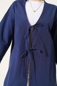 Resim VOLT CLOTHİNG Çift Bağcıklı Poplin Kimono 