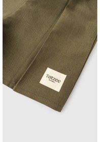 Resim Totzee Keten Pileli Şort Haki 