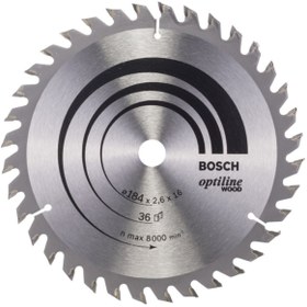 Resim Bosch - Optiline Serisi Ahşap Için Daire Testere Bıçağı 184*16 Mm 36 Diş 