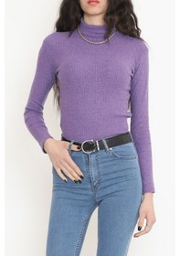 Resim Buyers Butik - Balıkçı Yaka Body Mor - 8338.1567. 001 