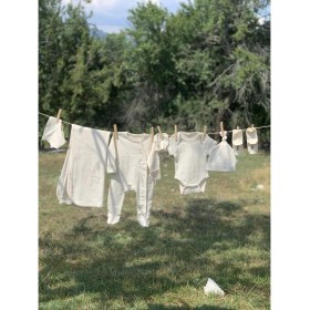 Resim Naturaborn Gots Organik Sertifikalı Yenidoğan Kız Bebek Hastane Çıkışı Set 