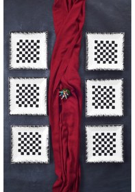 Resim Piatti Naturali 6'lı Dama Pasta Tabak Seti Tatlı Sunum Seti Servis 20cm 