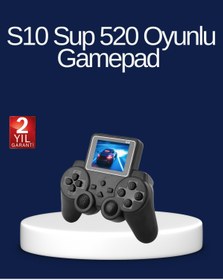 Resim AyrStore 2025 S10 Gamepad 520 Klasik Retro Oyunlu Tv Bağlantılı A Kalite Orijinal 