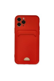 Resim artlab Art İphone 11 Pro Kılıf Kelvin Kartvizitli Silikon - Kırmızı Lab 