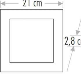Resim Cata 18 Watt Panel LED Armatür Sıva Üstü Kare Ct 5234 Günışığı Sarı Işık 3200K Alüminyum Kasa 