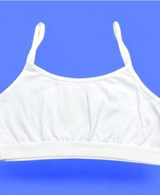 Resim Kız Çocuk Pamuklu Askılı Büstiyer-15417 Beyaz 