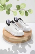 Resim Bambi Beyaz Siyah Pullu Kadın Sneaker K01671056409 