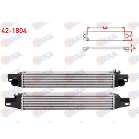 Resim 42-1804 TURBO RADYATORU (INTERCOOLER) FIAT FIORINO (225) 1.3 MJT 