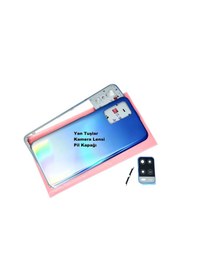 Resim Tkgz Oppo A54 Kasa Arka Pil Batarya Kapağı Mavi 