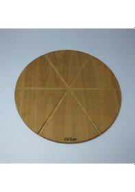 Resim Napoli Ahşap Pizza Kesme Tahtası Ahşap 