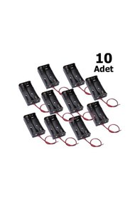 Resim 10 Adet. Pil Yuvası. Pil Yatağı. Ikili. Aa Pil Kutusu 