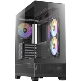 Resim Antec Cx700 Argb Mid Tower Oyuncu Kasası - 270 Panoramik Temperli Cam - 3x120mm Argb Pwm Fan - Atx / Micro-atx / Itx - Usb Type-c 3.2 Gen2 - 360mm Radyatör Desteği 