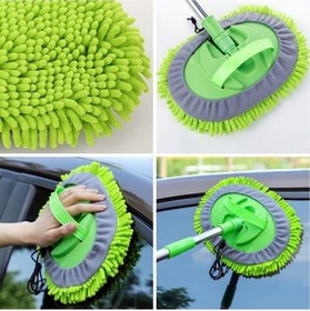 Resim Çok Fonksiyonlu 2 In 1 Mikrofiber Araba Yıkama Fırçası 