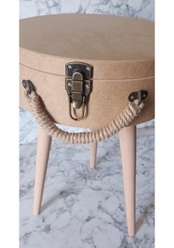 Resim Hobi Adn Fiskos Sehpa Ham Bavul Ahşap Mdf Kayın Kutuda Sevk El Yapım 