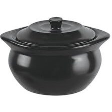 Resim Seramik Kapaklı Mini Güveç Tencere 13 Cm 