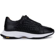 Resim Tamer Tanca Erkek Hakiki Deri Siyah Sneakers & Spor Ayakkabı 1092 22221 Erk Ayk Y25 Sıyah Dr/orgu Siyah 