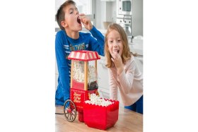 Resim Popcorn Mısır Makinesi Yağsız Mısır Patlatma Makinası Elektrikli Sıcak Havalı Pratik Mısır Makinesi 