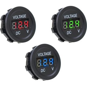 Resim Normadia Mini Dijital Voltmetre, Dc 7V-30V, Kırmızı Gösterge, Hassas Ölçüm 