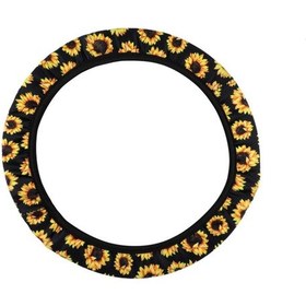 Resim Teltree Gümüşten Yapan Güneşçiçeği Desenli Direksiyon Kılıfı - Tüm Araç Modellerine Uygun, Konforlu Tutuş, Ter Emici Ve Dayanıklı Altın 