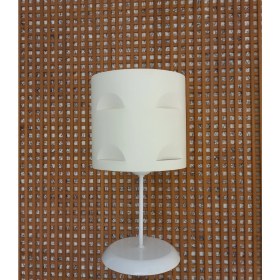 Resim Krem Kumaş M-0382 Kaplama 2.li Set Yatak Odası Genç ve Çocuk Odası Avize ve Abajur Seti 